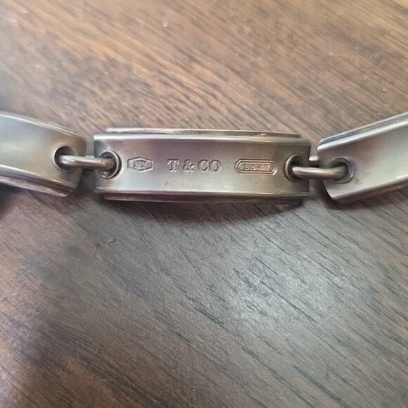 Men’s Tiffany & Co. NY 1837 Silver 925 & Titanium Midnight Link ID Bracelet 8.5” - Picture 13 of 16